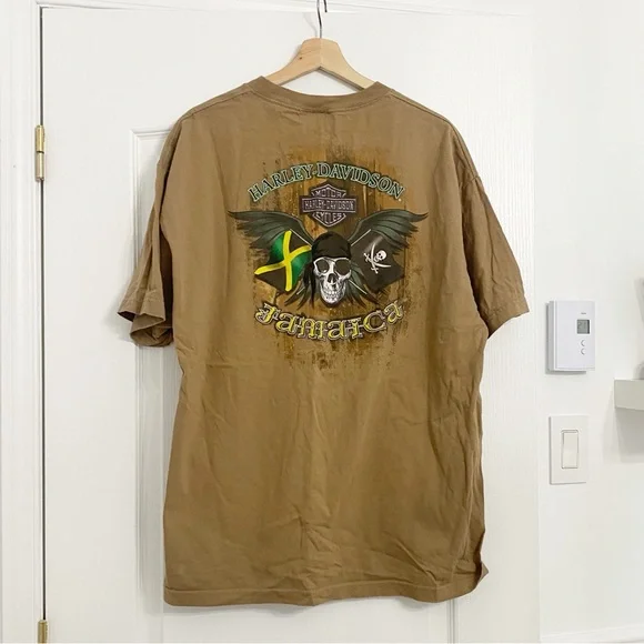 HARLEY DAVIDSON | Vintage beige graphic cotton T-Shirt - Picture 2 of 4